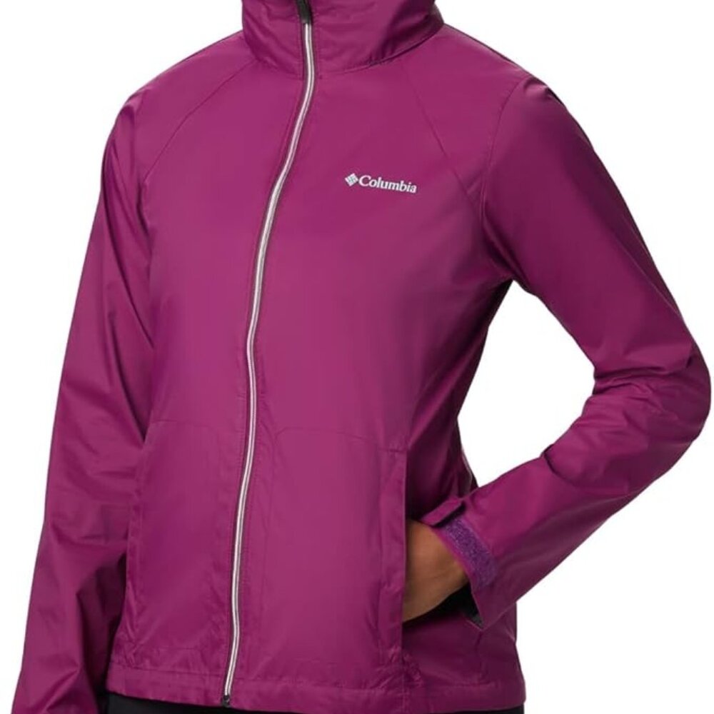 Columbia Women's Standard Switchback III Rain Jacket, Dark Raspberry, X-Small